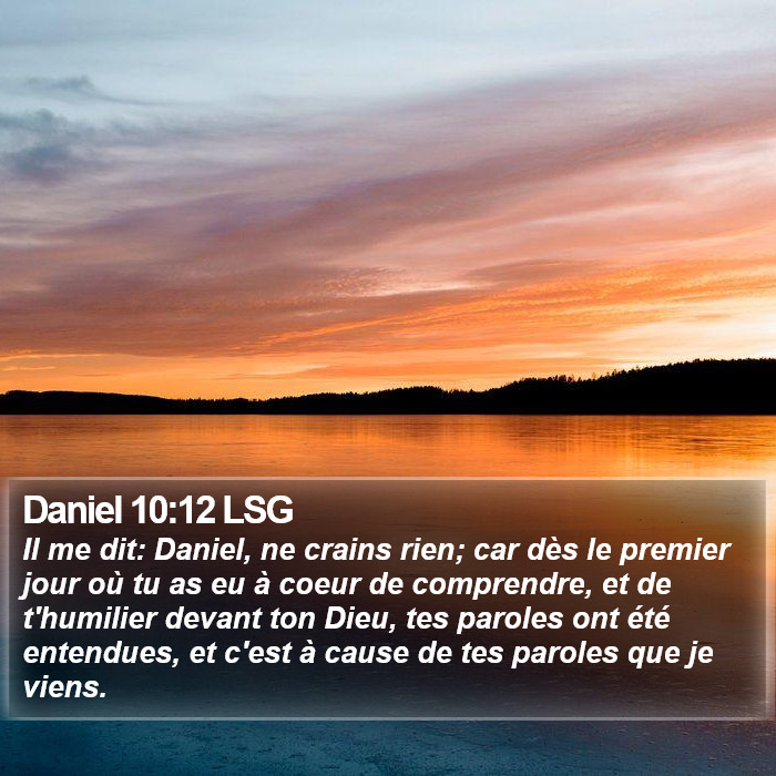 Daniel 10:12 LSG Bible Study