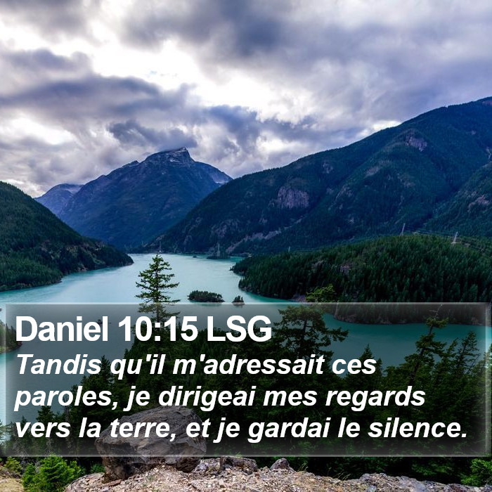 Daniel 10:15 LSG Bible Study