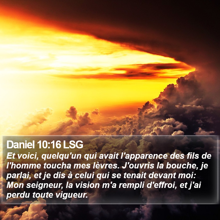 Daniel 10:16 LSG Bible Study