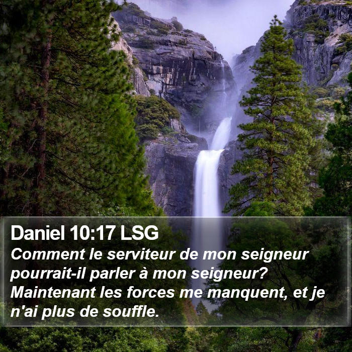 Daniel 10:17 LSG Bible Study