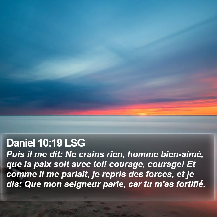 Daniel 10:19 LSG Bible Study