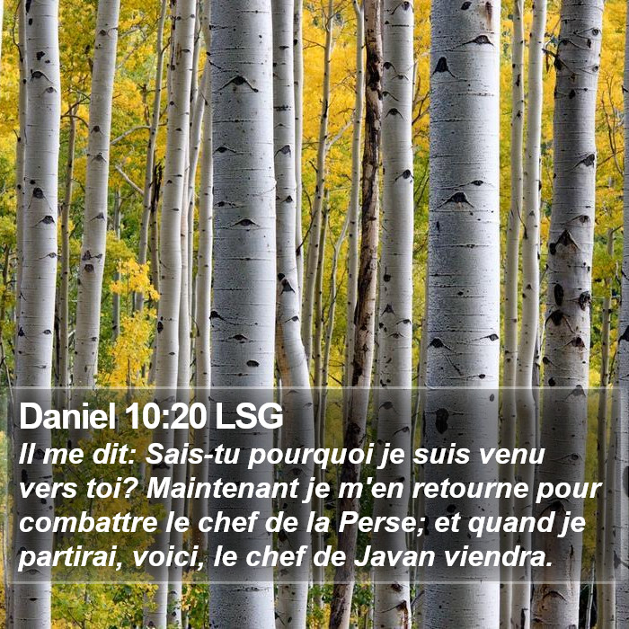 Daniel 10:20 LSG Bible Study