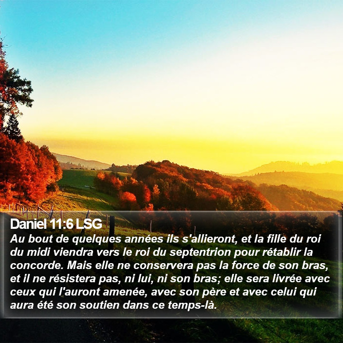 Daniel 11:6 LSG Bible Study