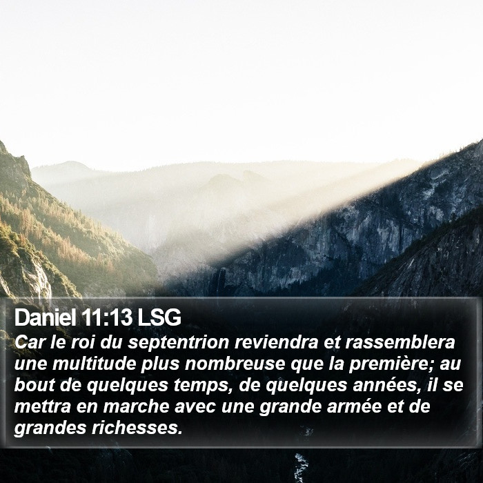 Daniel 11:13 LSG Bible Study