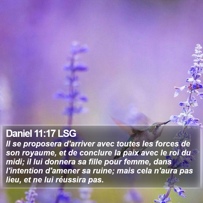 Daniel 11:17 LSG Bible Study