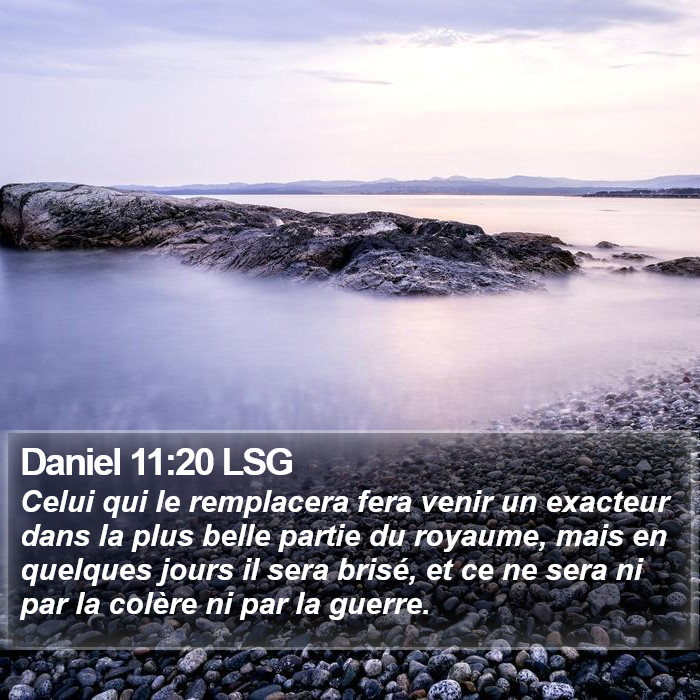 Daniel 11:20 LSG Bible Study