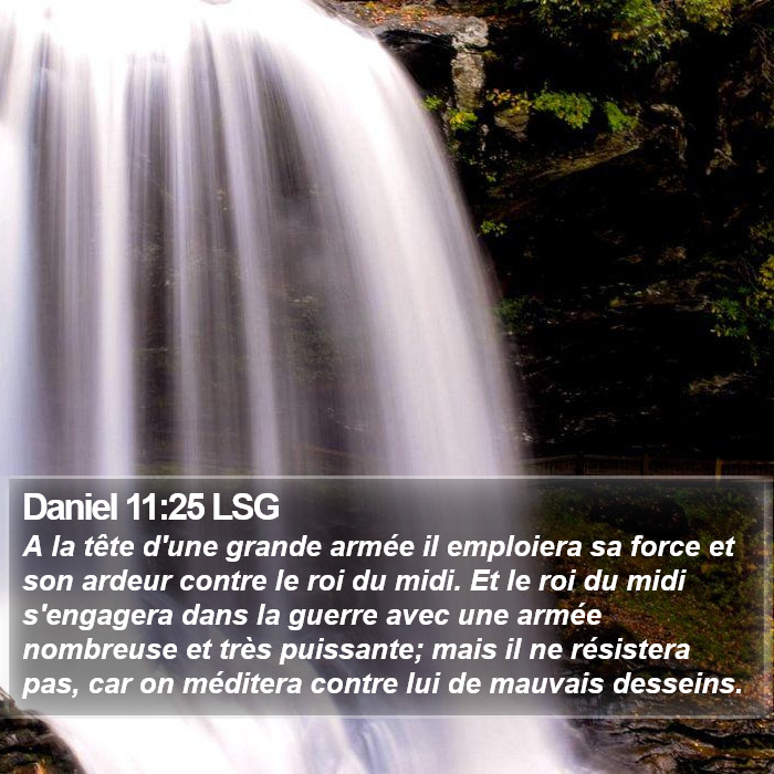 Daniel 11:25 LSG Bible Study