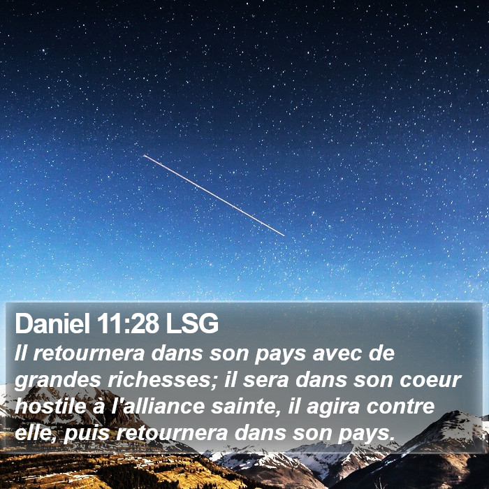Daniel 11:28 LSG Bible Study