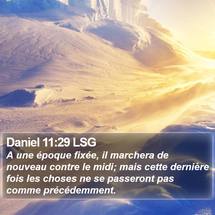 Daniel 11:29 LSG Bible Study