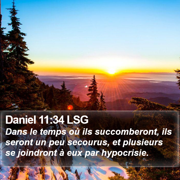 Daniel 11:34 LSG Bible Study