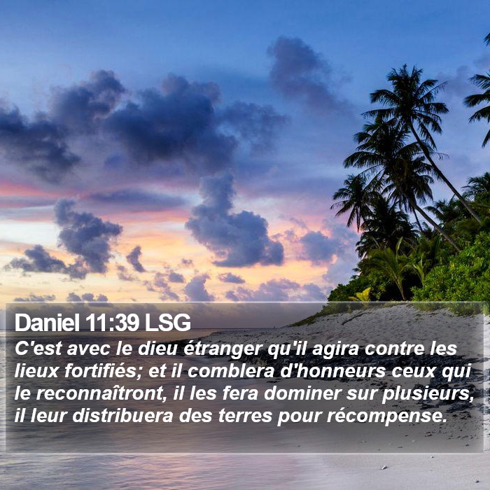 Daniel 11:39 LSG Bible Study