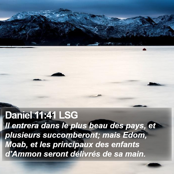 Daniel 11:41 LSG Bible Study