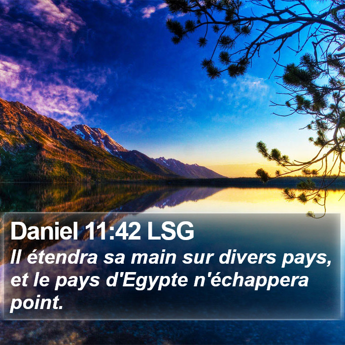 Daniel 11:42 LSG Bible Study