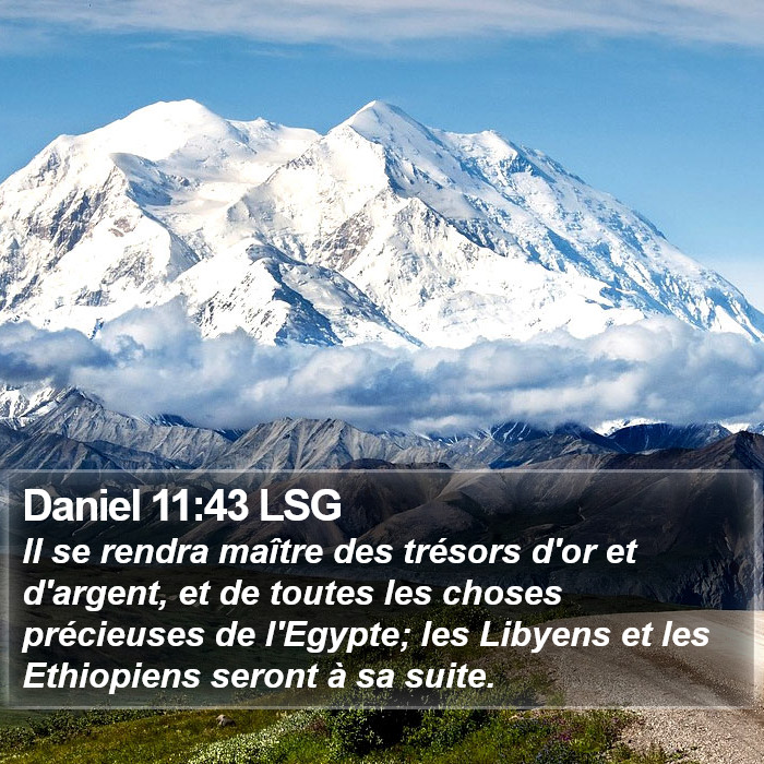 Daniel 11:43 LSG Bible Study