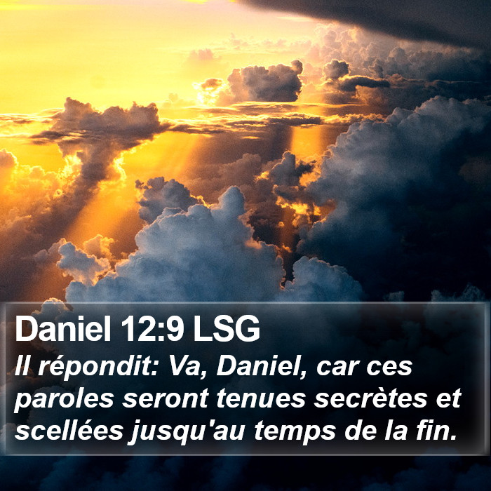 Daniel 12:9 LSG Bible Study
