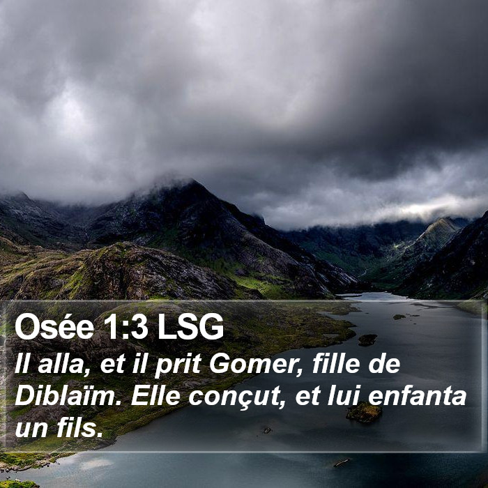 Osée 1:3 LSG Bible Study