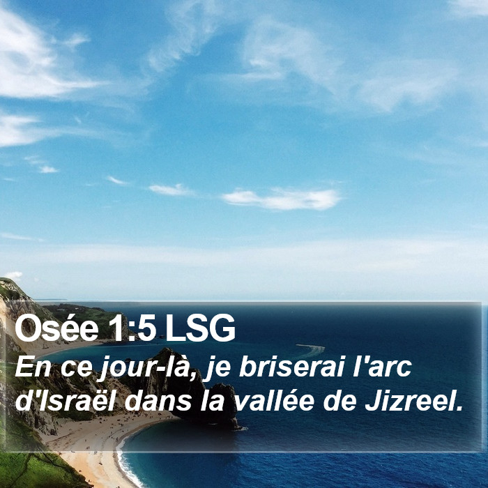 Osée 1:5 LSG Bible Study