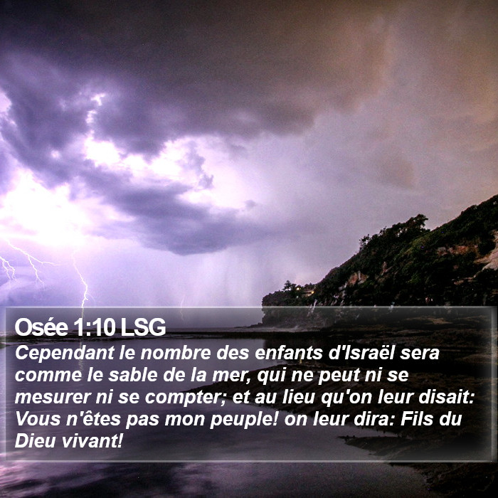 Osée 1:10 LSG Bible Study