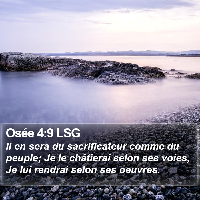 Osée 4:9 LSG Bible Study