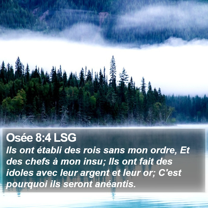 Osée 8:4 LSG Bible Study