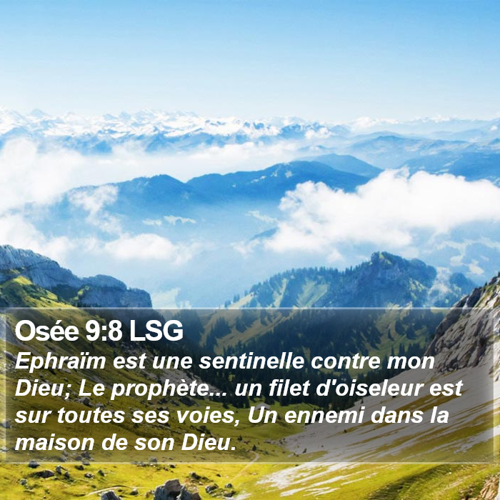 Osée 9:8 LSG Bible Study
