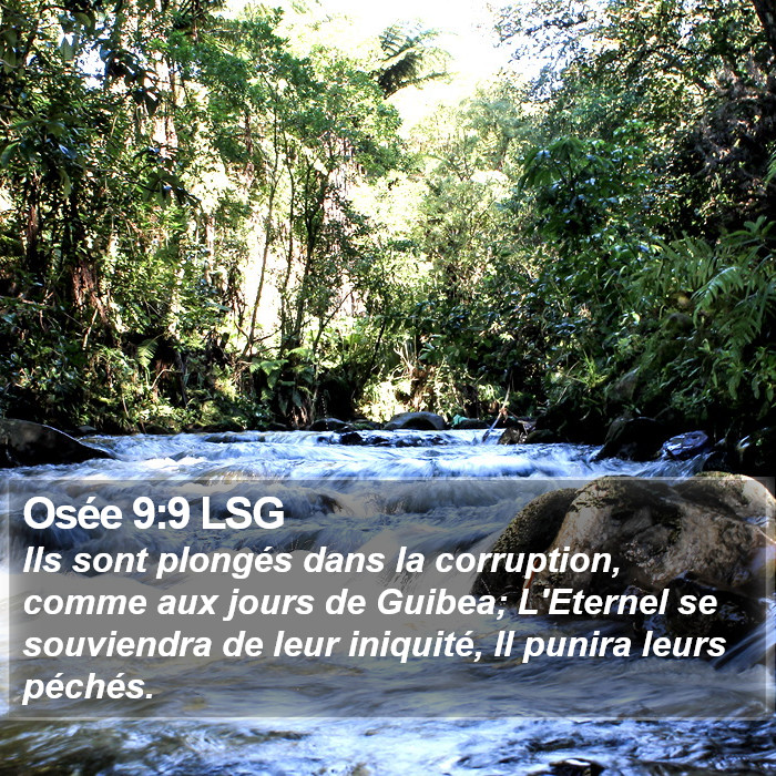 Osée 9:9 LSG Bible Study