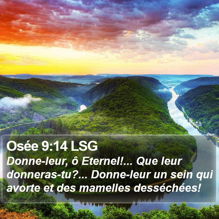 Osée 9:14 LSG Bible Study