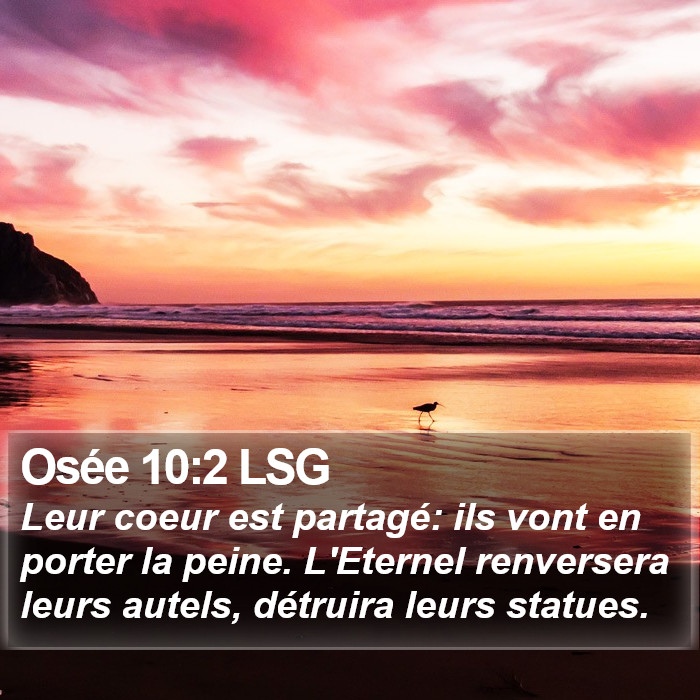 Osée 10:2 LSG Bible Study