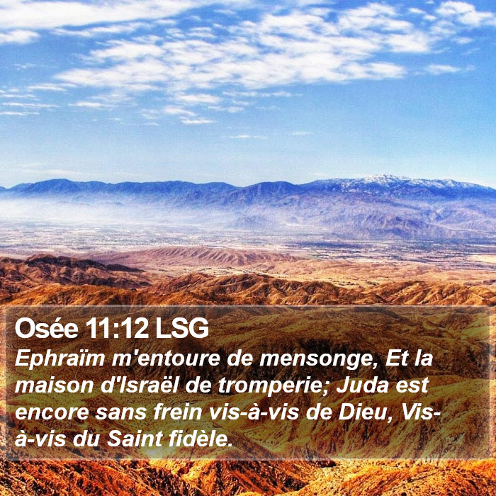 Osée 11:12 LSG Bible Study