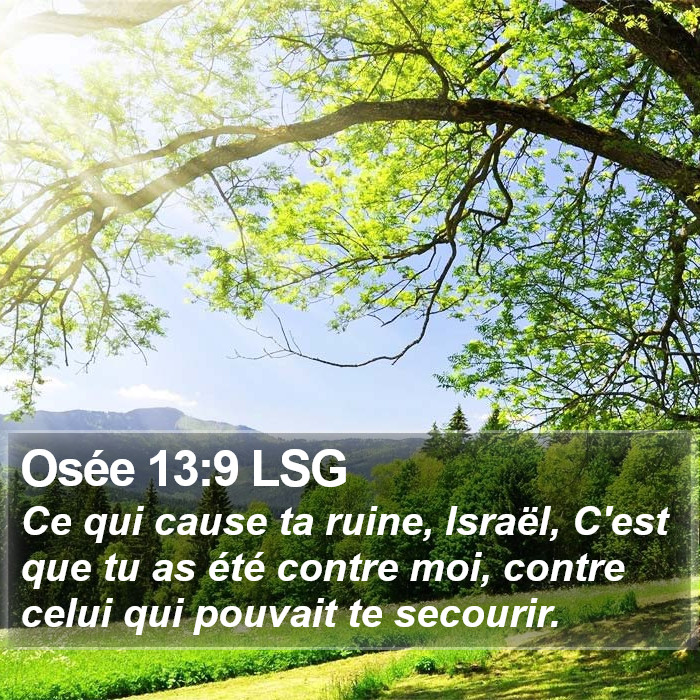 Osée 13:9 LSG Bible Study