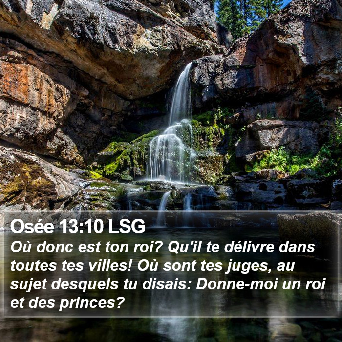 Osée 13:10 LSG Bible Study