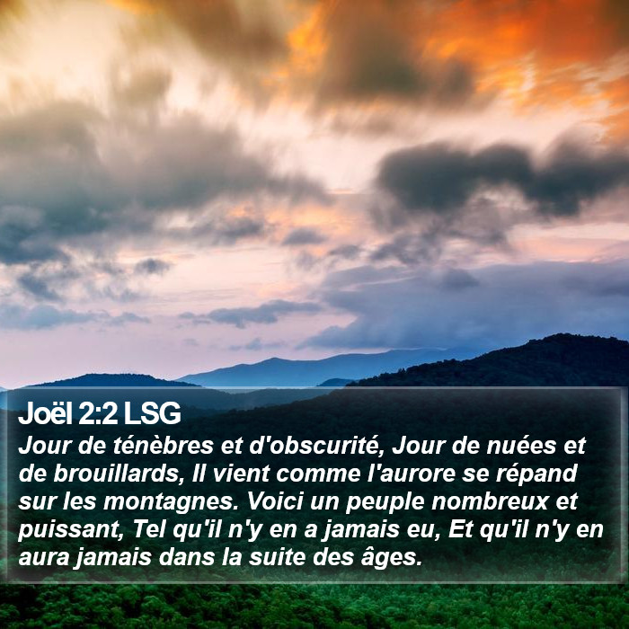 Joël 2:2 LSG Bible Study