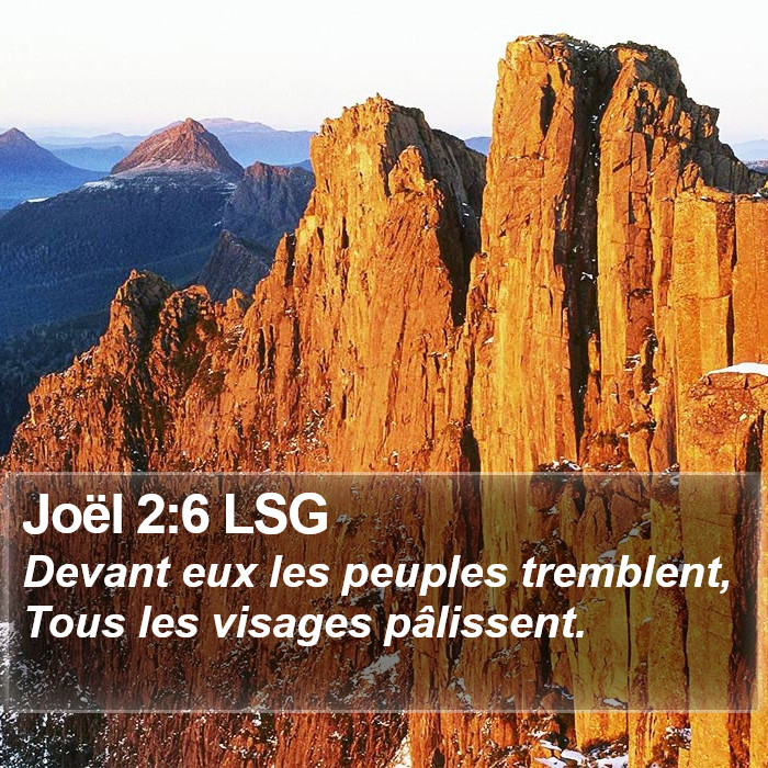 Joël 2:6 LSG Bible Study