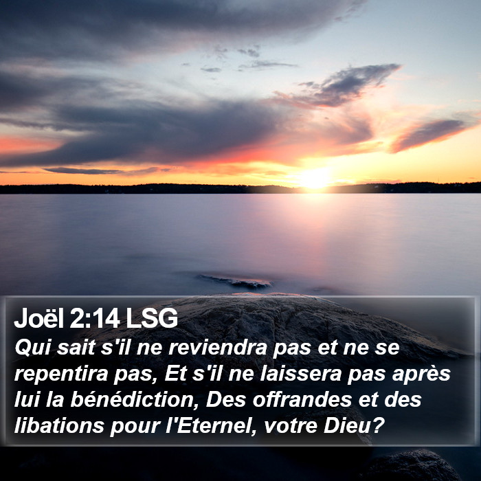 Joël 2:14 LSG Bible Study