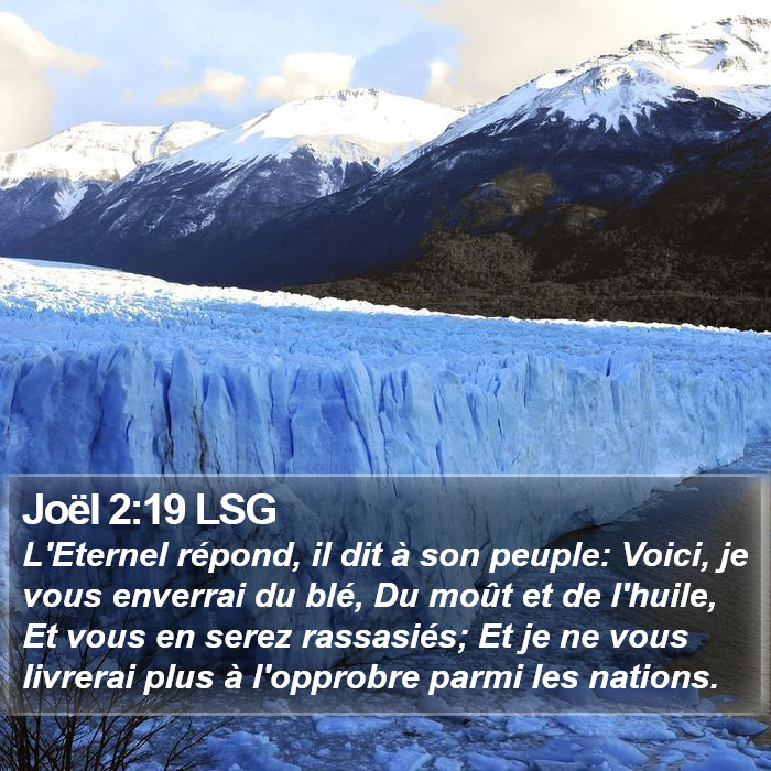 Joël 2:19 LSG Bible Study