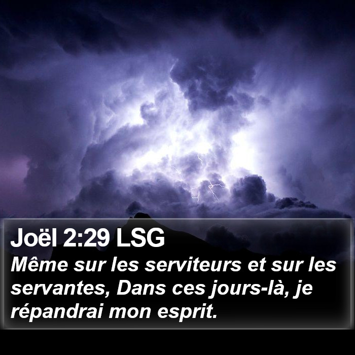 Joël 2:29 LSG Bible Study