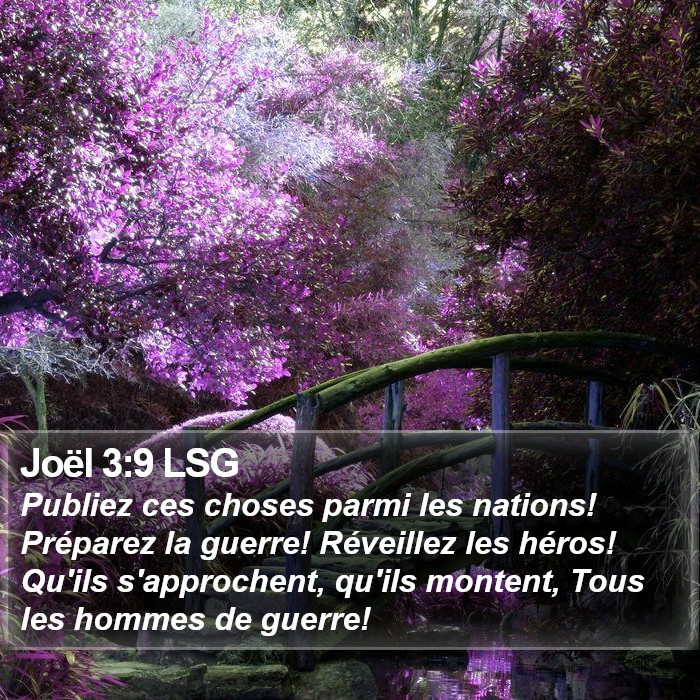 Joël 3:9 LSG Bible Study