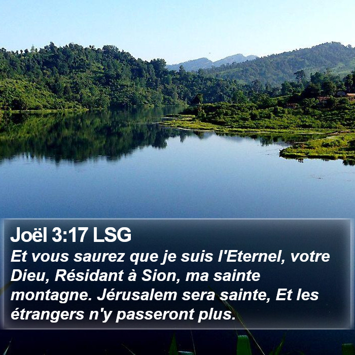 Joël 3:17 LSG Bible Study