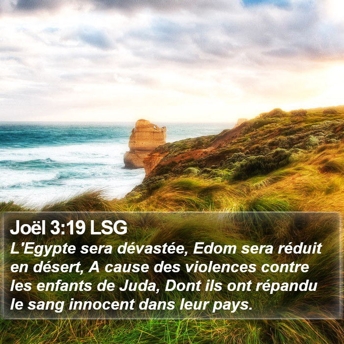 Joël 3:19 LSG Bible Study