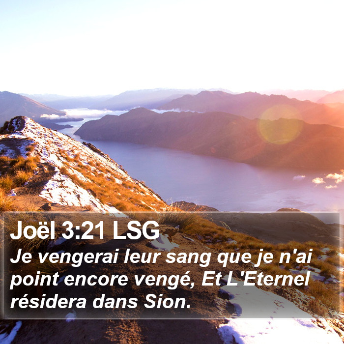 Joël 3:21 LSG Bible Study