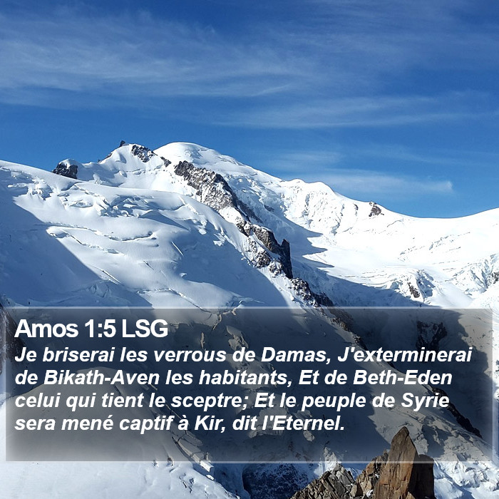 Amos 1:5 LSG Bible Study