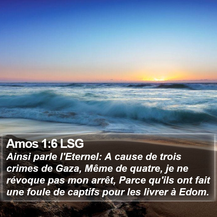 Amos 1:6 LSG Bible Study