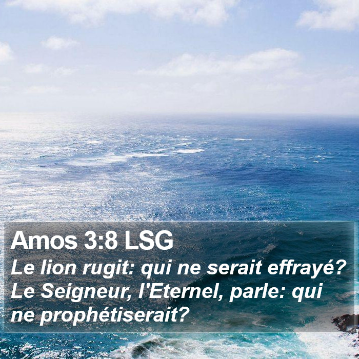 Amos 3:8 LSG Bible Study