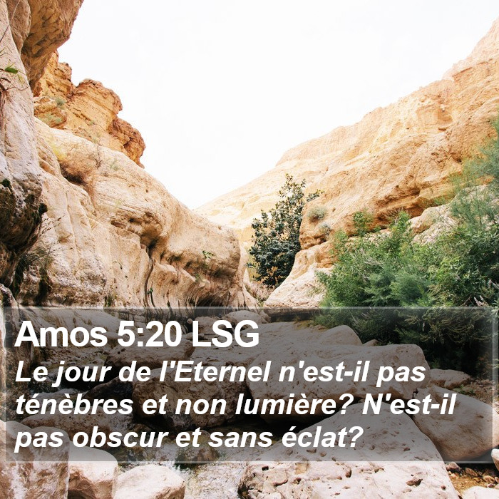 Amos 5:20 LSG Bible Study