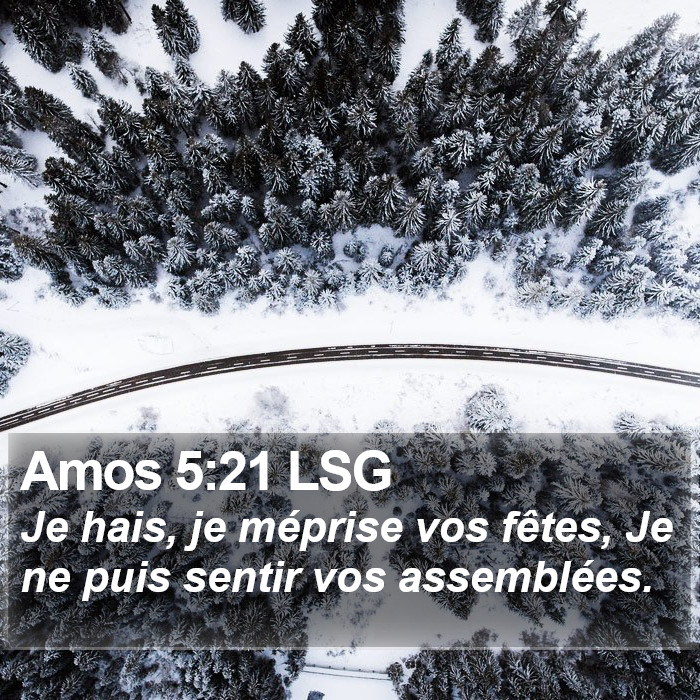 Amos 5:21 LSG Bible Study