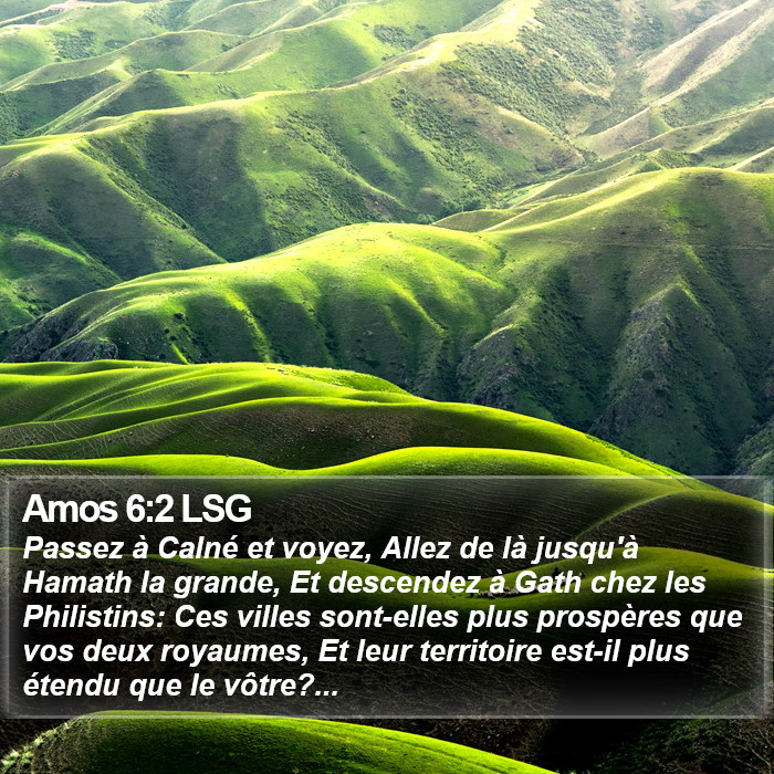 Amos 6:2 LSG Bible Study