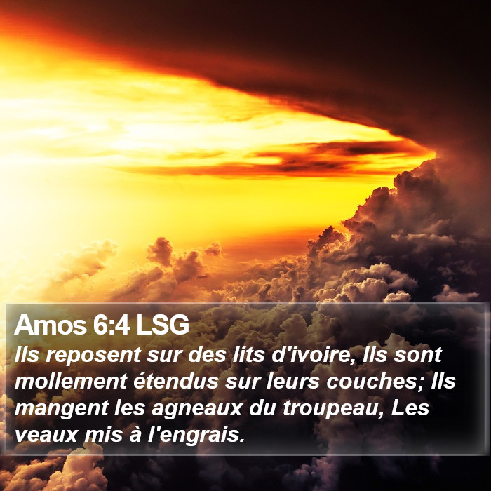 Amos 6:4 LSG Bible Study