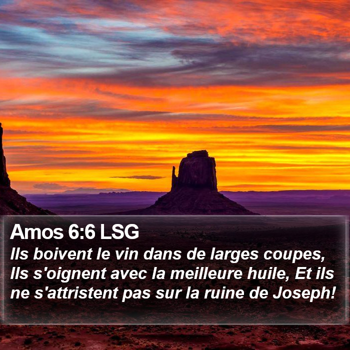 Amos 6:6 LSG Bible Study