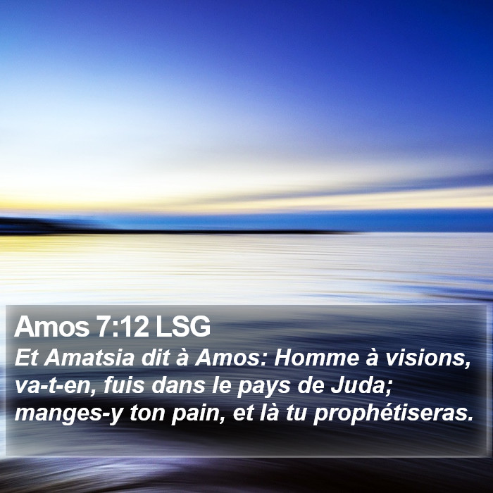 Amos 7:12 LSG Bible Study