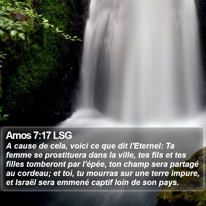 Amos 7:17 LSG Bible Study